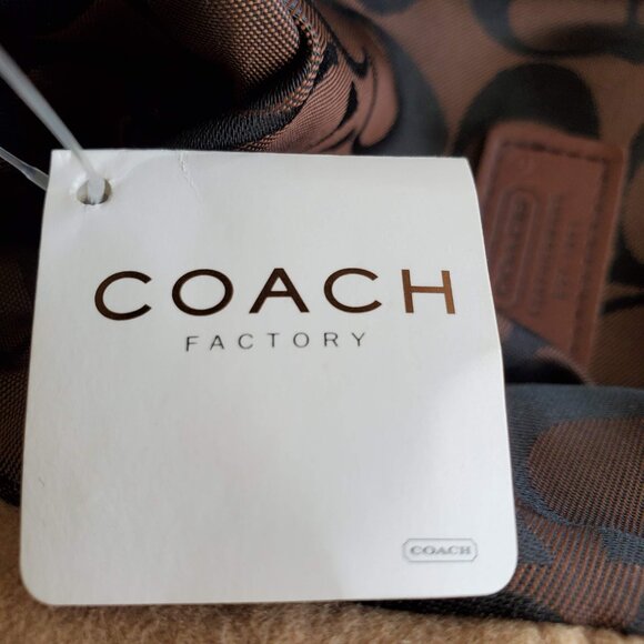 NWT Coach Wool Hat in Camel with Dark brown leather trim (FS2696) - Picture 13 of 13